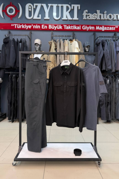 Battal 4'lü Taktikal Kombin Siyah Antrasit