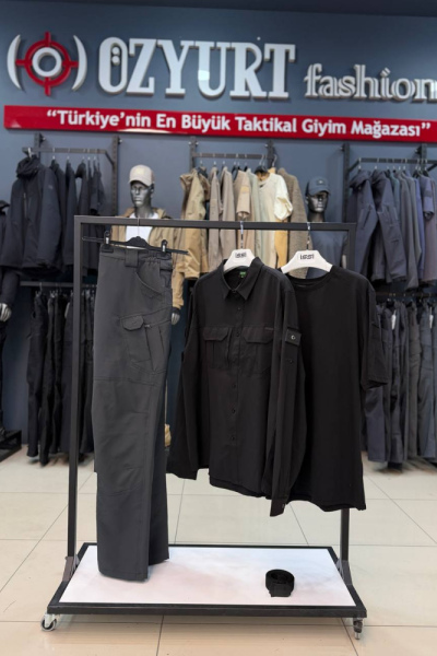 Battal 4'lü Taktikal Kombin Siyah Antrasit