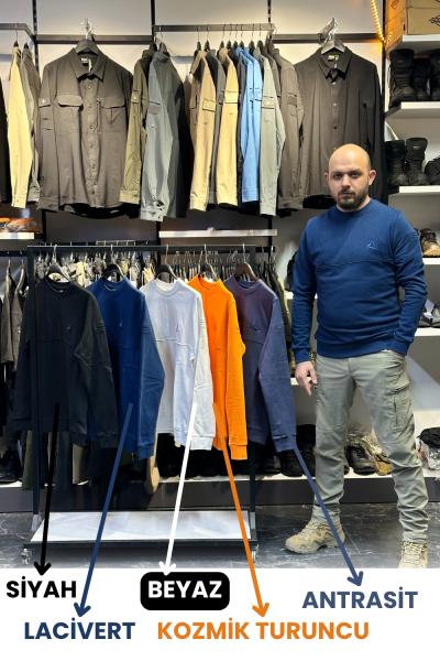 Rengini Seç Outdoor Bisiklet Yaka Sweat 