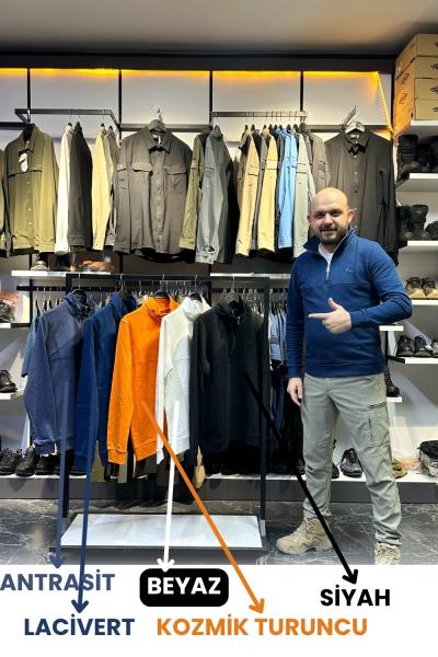 Rengini Seç Outdoor Yarım Fermuarlı Sweat 