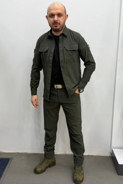 Taktikal 4'lü Kombin Düz Model Haki