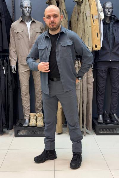 Taktikal 4'lü Kombin Düz Model Antrasit