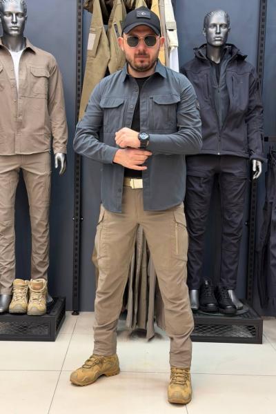 Taktikal 4'lü Kombin Premium Model Antrasit Çöl