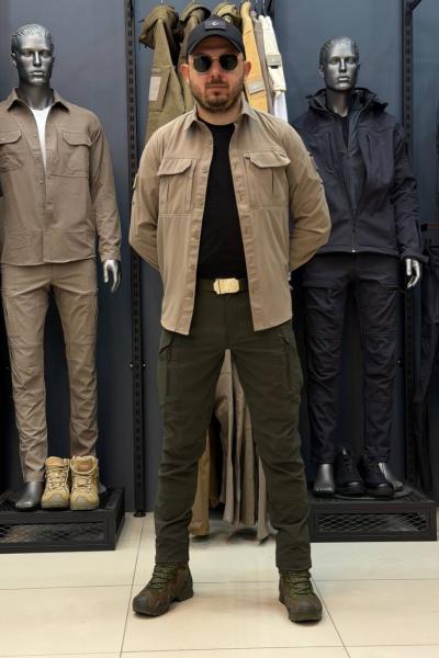 Taktikal 4'lü Kombin Premium Model Çöl Haki