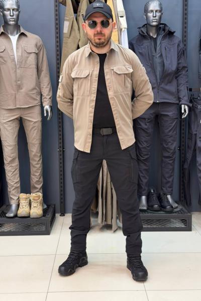 Taktikal 4'lü Kombin Premium Model Çöl Siyah